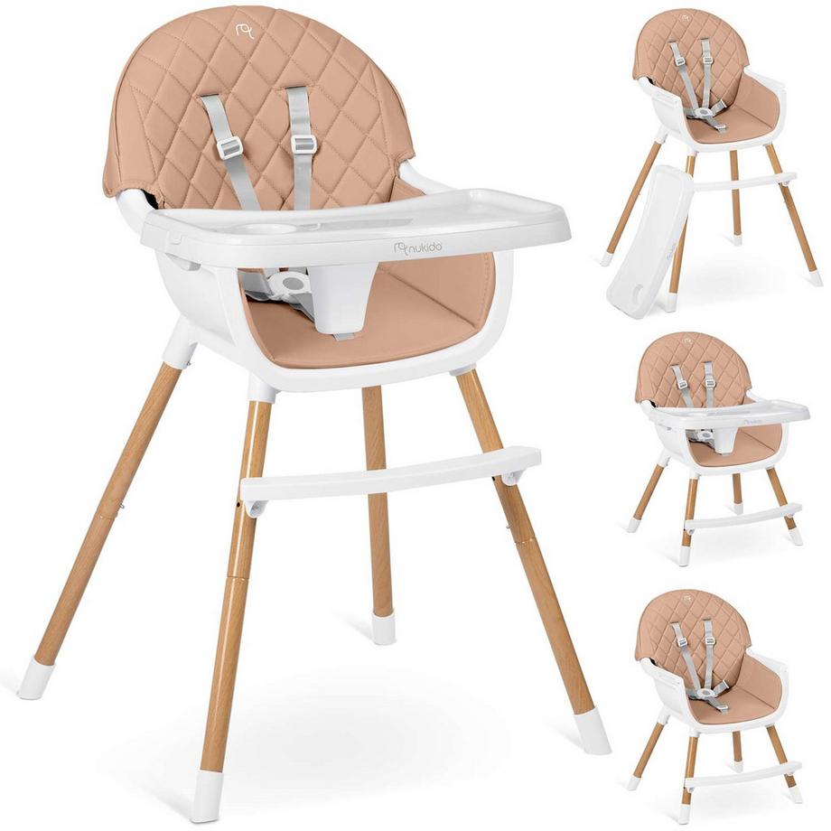 Chaise de salle à manger rose pour enfant - Nukido Lilo