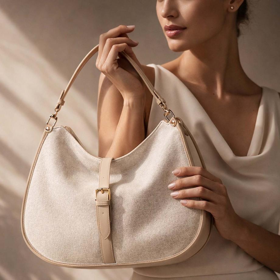 Gallantry Hobo Tasche mit Veloursoptik  