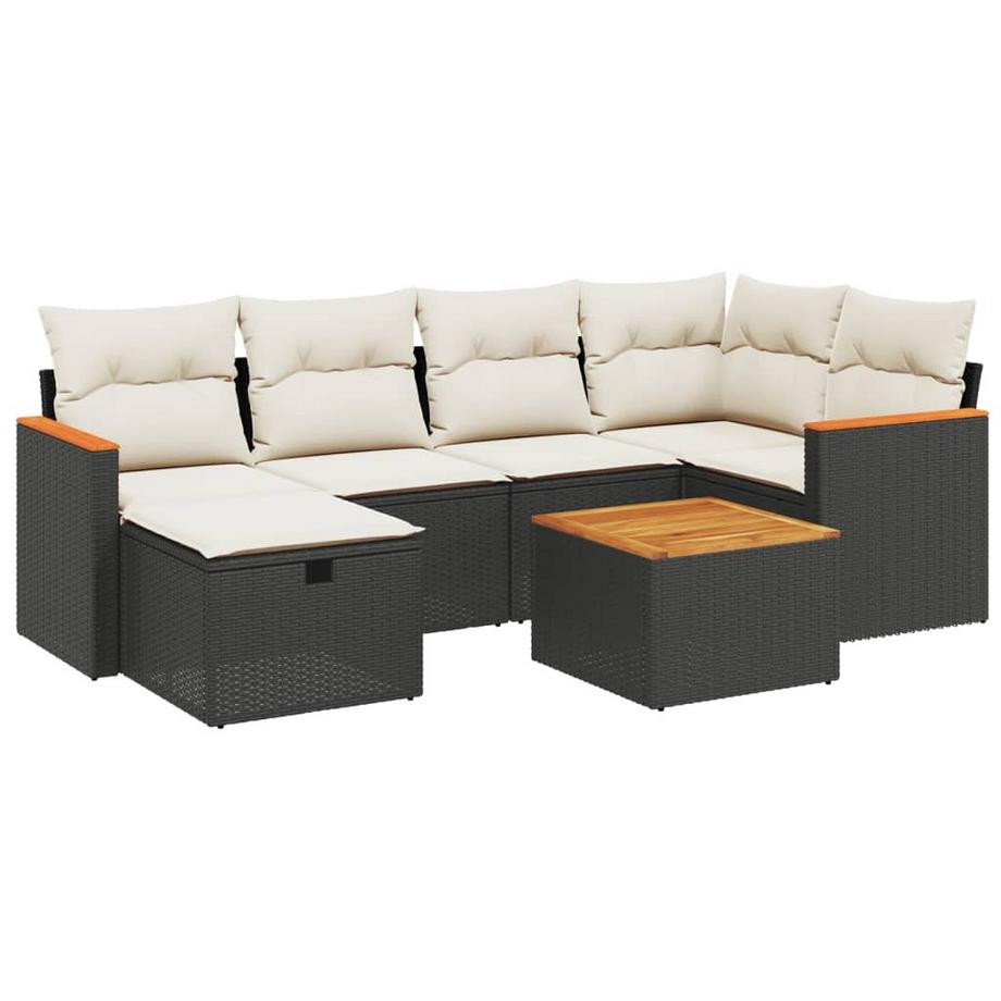 set divano da giardino Polirattan