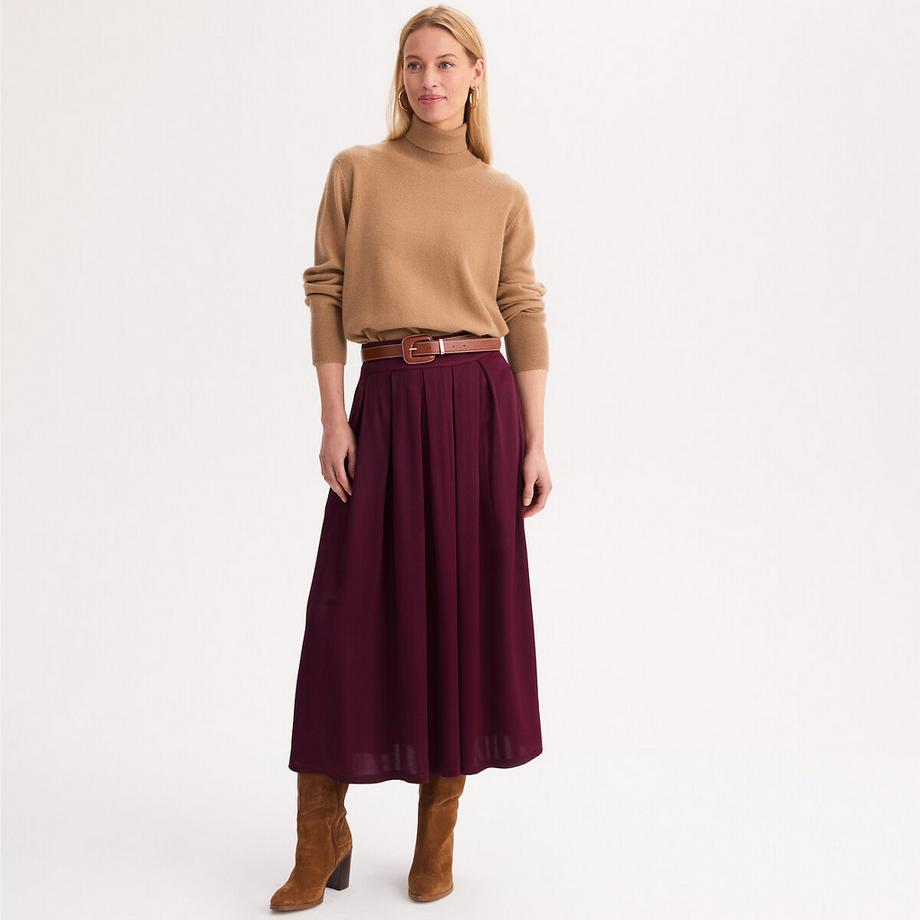La Redoute Collections Fließender Faltenrock Midi  