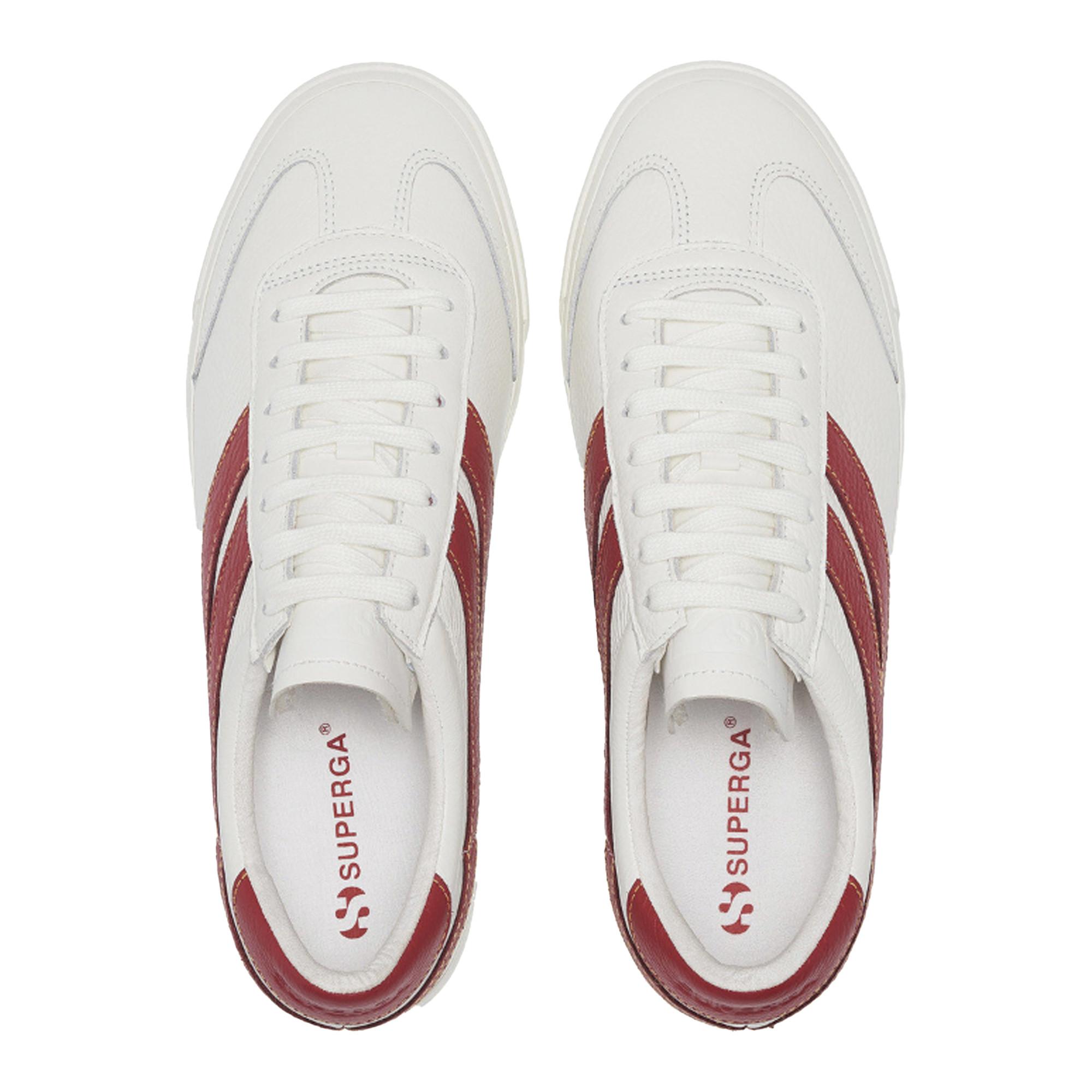 SUPERGA  Sneaker 4834 Club S Swallow, Kontrast Detail, Veganes Leder 