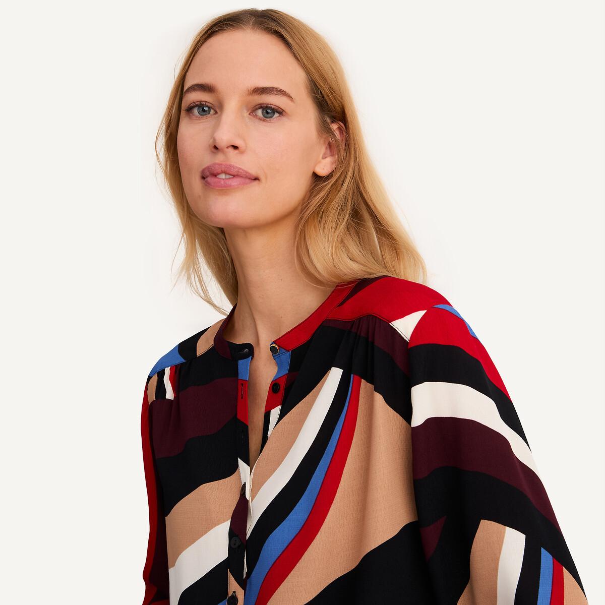 La Redoute Collections Camicetta scollo Henley con motivo grafico  