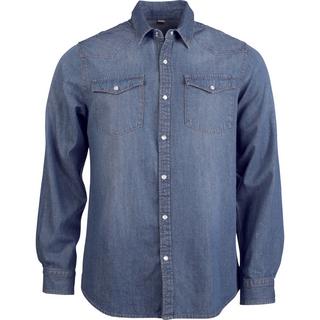 Kariban Denim Langarmhemd  
