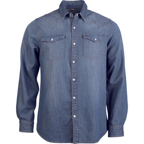 Kariban Denim Langarmhemd  