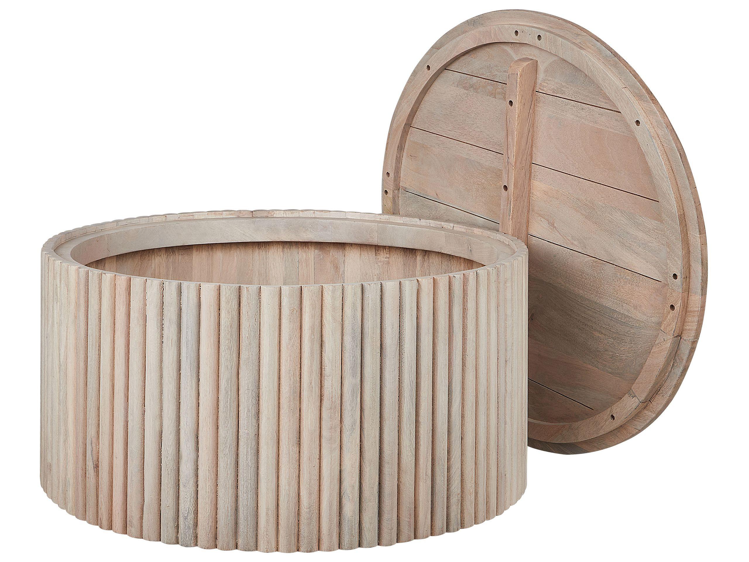 Beliani Couchtisch aus Mangoholz Klassisch KIRKWOOD  