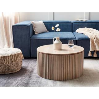 Beliani Couchtisch aus Mangoholz Klassisch KIRKWOOD  