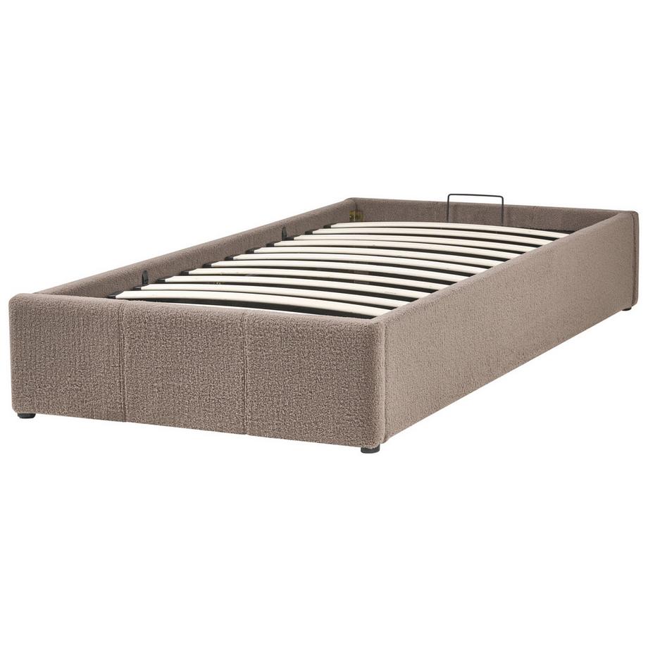 Beliani Lit ottoman sans tête de lit en Bouclé  DINAN  