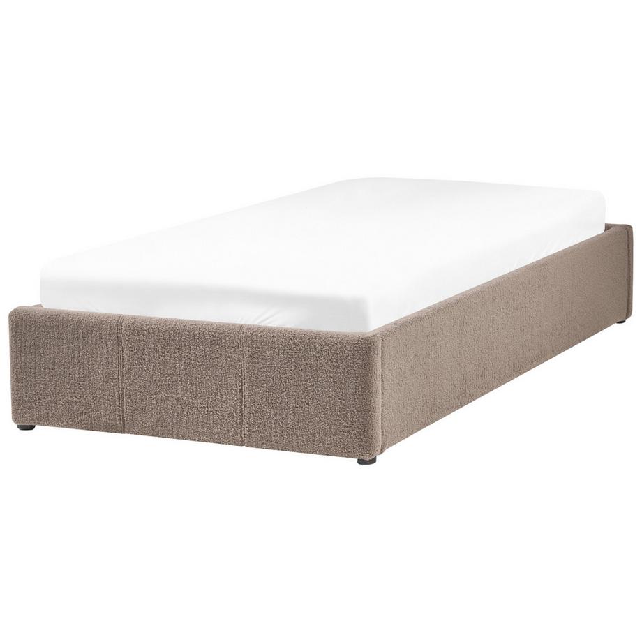 Beliani Lit ottoman sans tête de lit en Bouclé  DINAN  