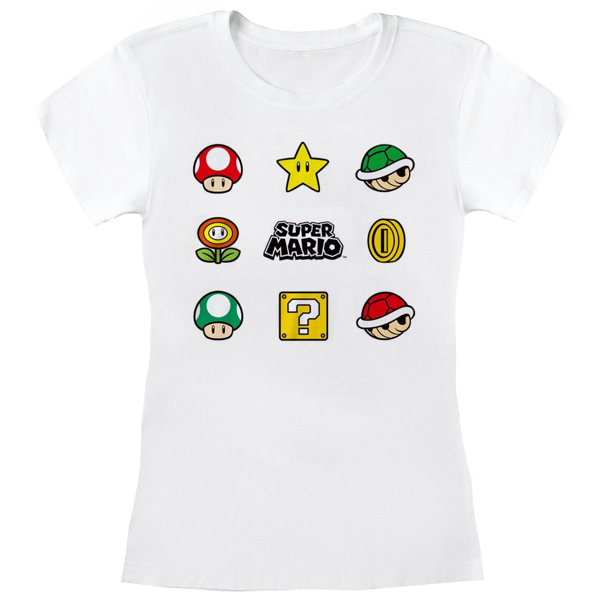 Super Mario  Tshirt ITEMS 