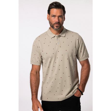JP1880 Piqué Halbarm Poloshirt Minimal Print  