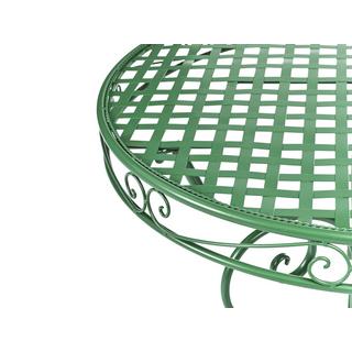 Beliani Table bistrot en Métal Rétro ALBINIA  