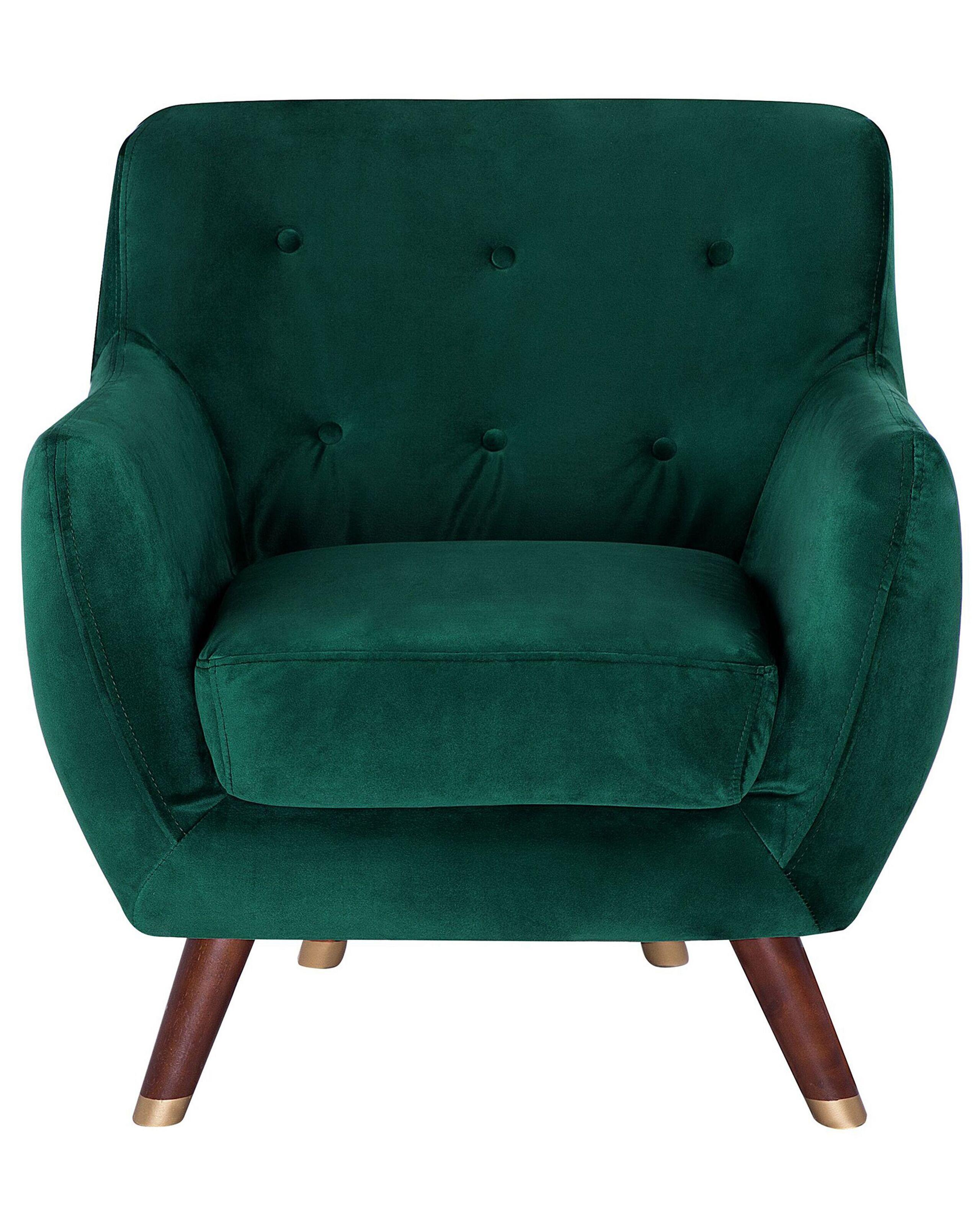 Beliani Fauteuil en Velours Glamour BODO  