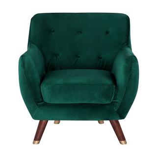 Beliani Fauteuil en Velours Glamour BODO  