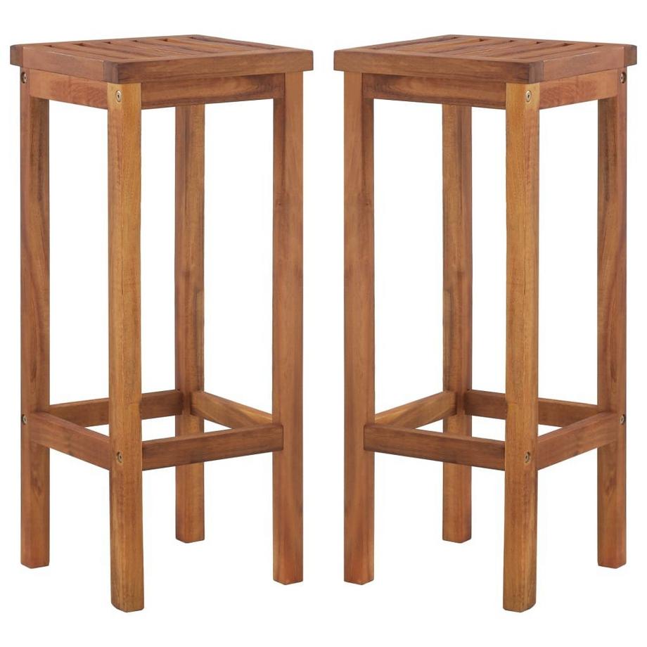 VidaXL Chaise de bar bois d'acacia  