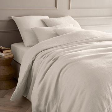 Housse de couette lin lavé