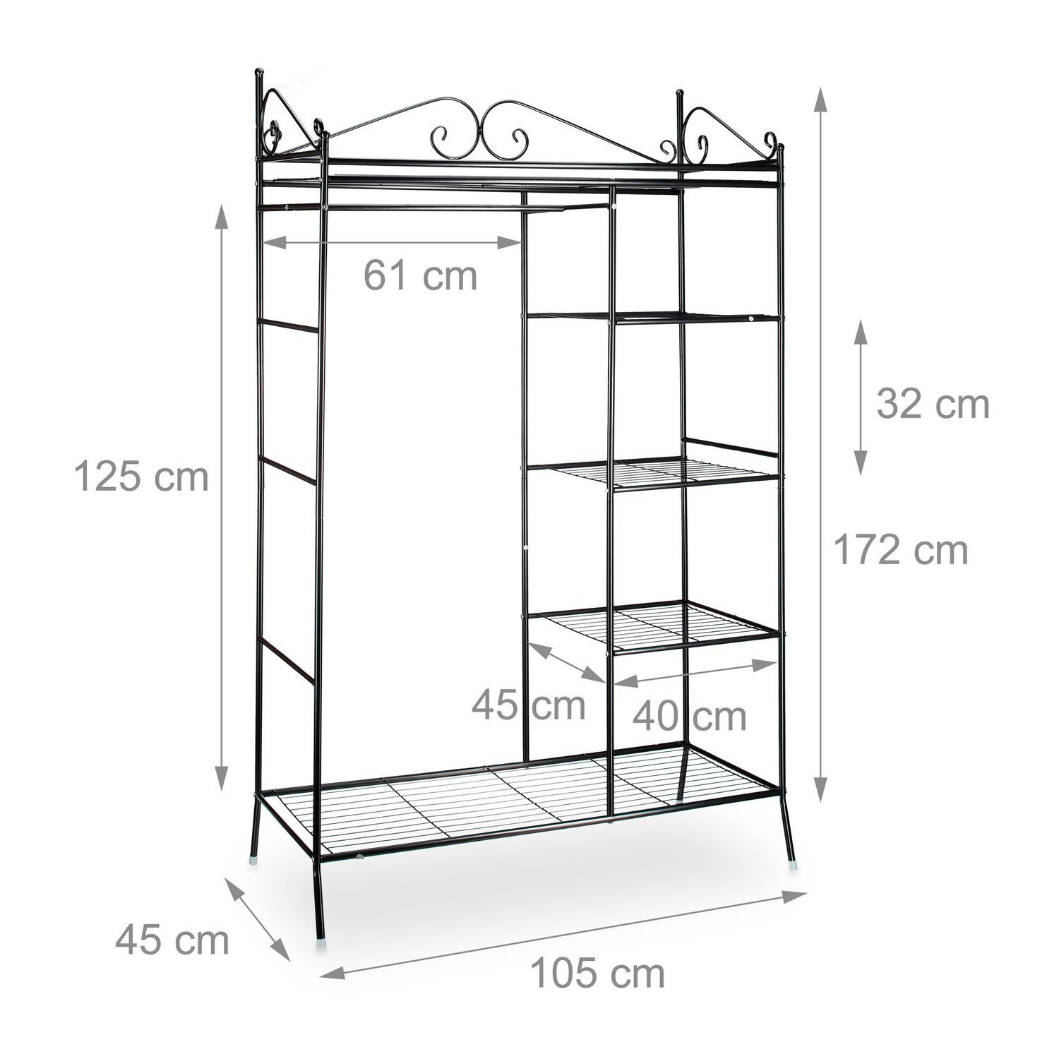 B2X Cintre COUNTRY en métal avec revêtement en tissu  