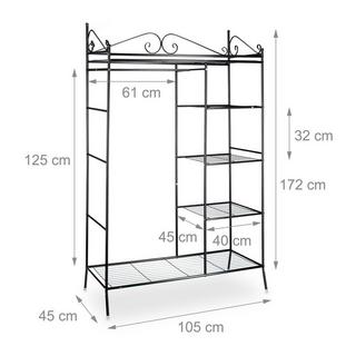 B2X Cintre COUNTRY en métal avec revêtement en tissu  