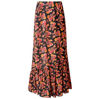 Joe Browns Asymmetrischer Midirock Paisley Print Rüschen  