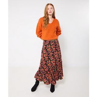 Joe Browns Asymmetrischer Midirock Paisley Print Rüschen  