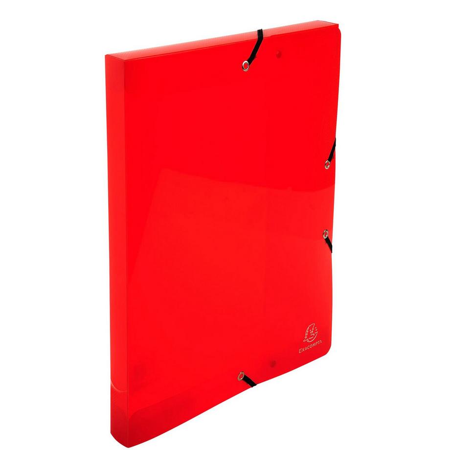 Exacompta Boite de classement Exabox en polypropylène - dos 25mm - Crystal Colours - A4 - x 8  