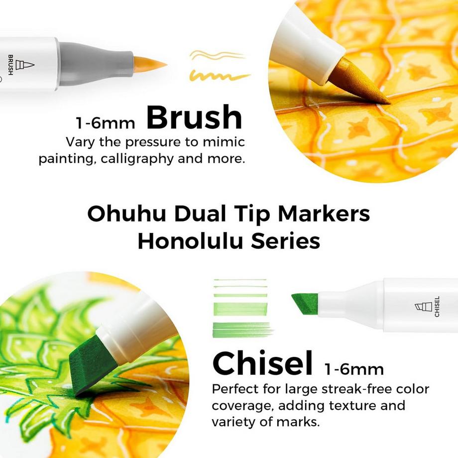 Ohuhu  Honolulu Künstler-Marker-Set 