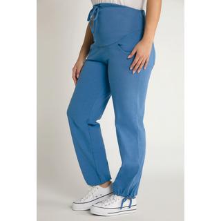 Ulla Popken  Bellieva-Sweatpants, extrabreiter Bund, Biobaumwolle 