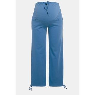 Ulla Popken  Pantalon en molleton Bellieva, ceinture extra-large, coton bio 