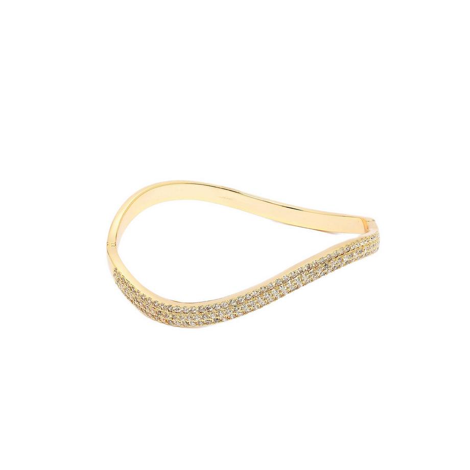 AVANT-GARDE PARIS  Bracelet courbé doré 