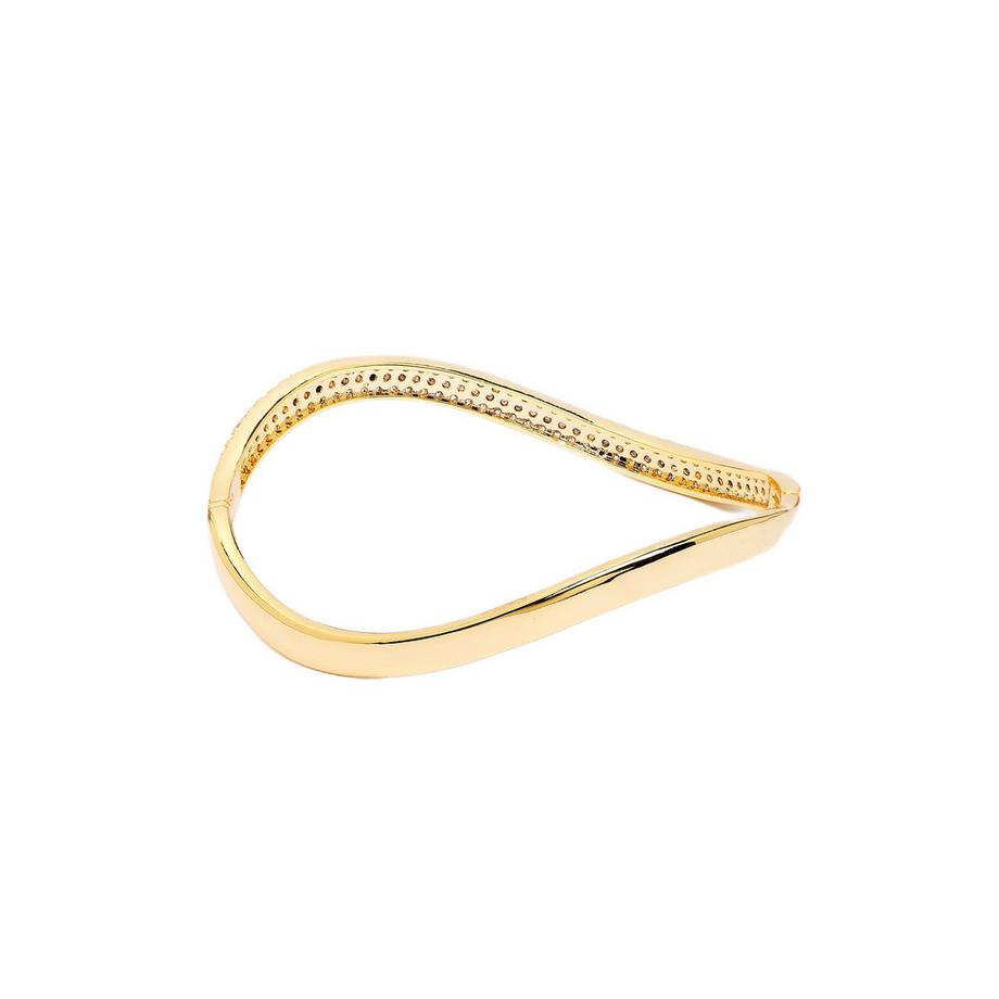 AVANT-GARDE PARIS  Bracelet courbé doré 