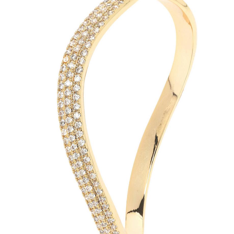 AVANT-GARDE PARIS  Bracelet courbé doré 