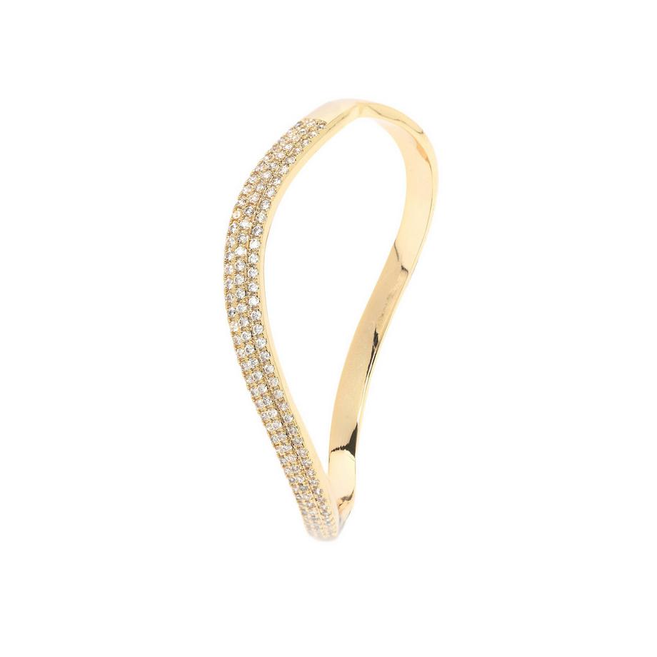 Bracelet courbé doré