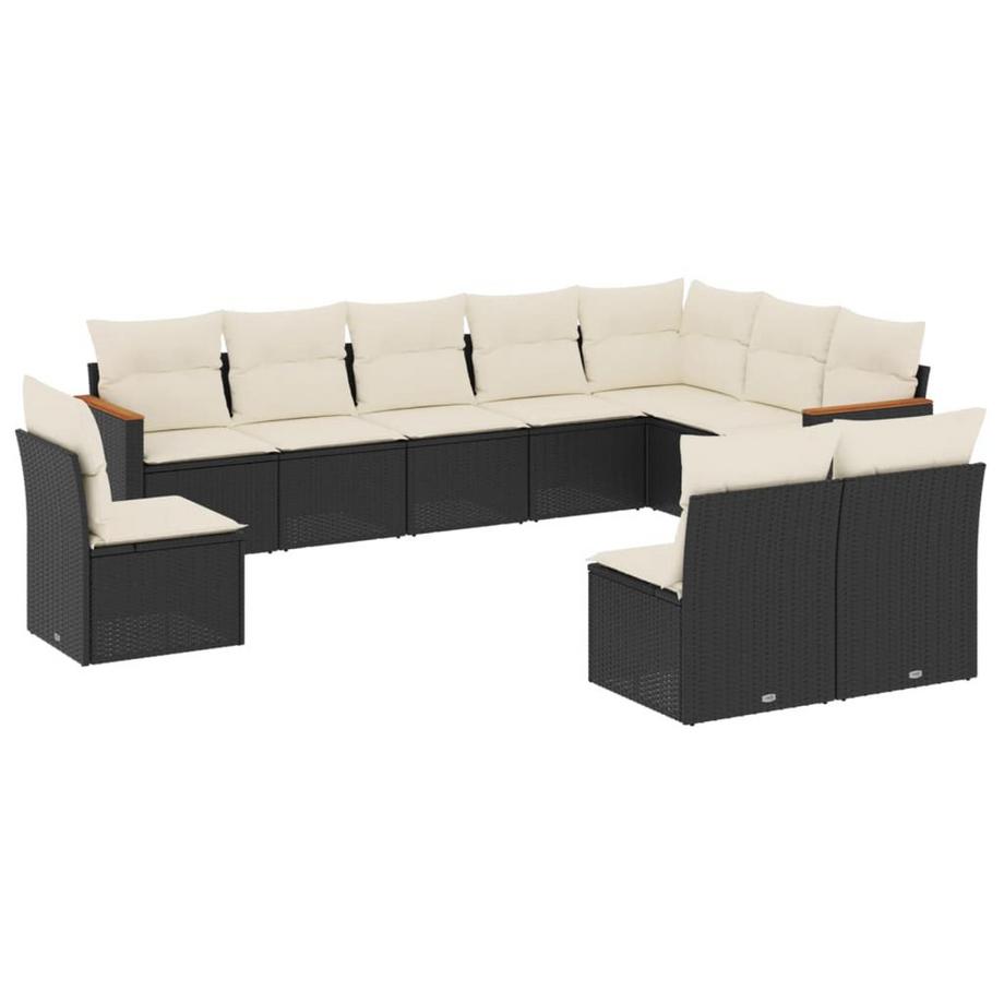 Ensemble de canapés de jardin rotin synthétique