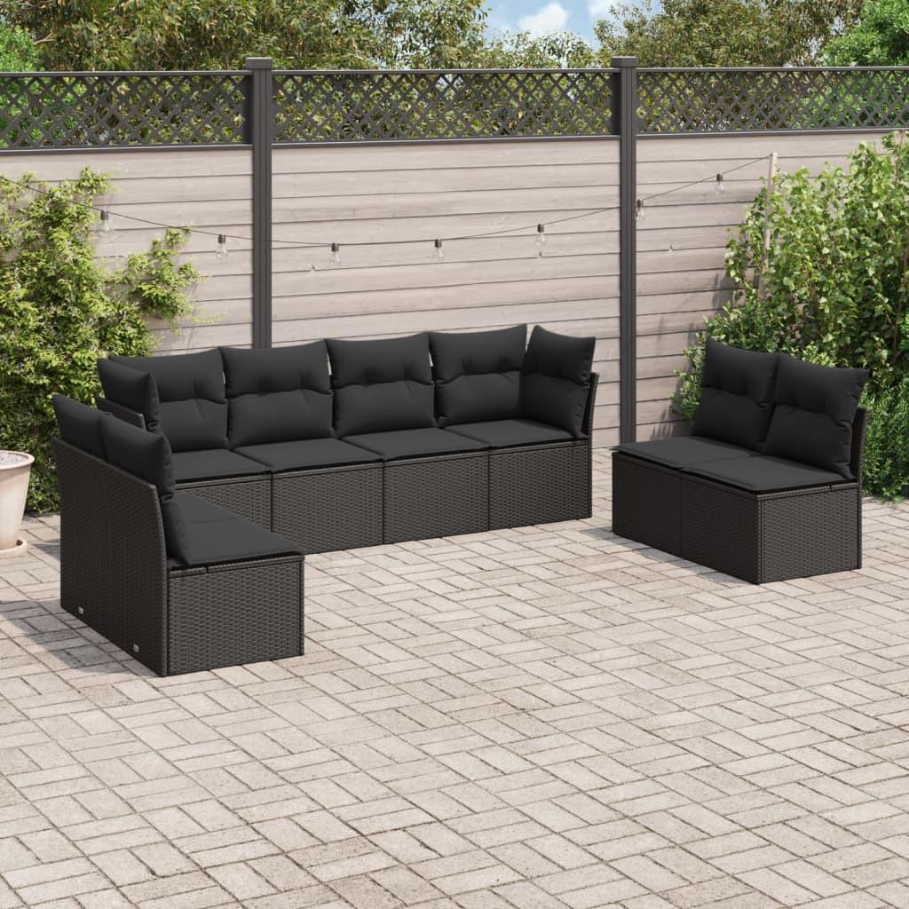 VidaXL set divano da giardino Polirattan  