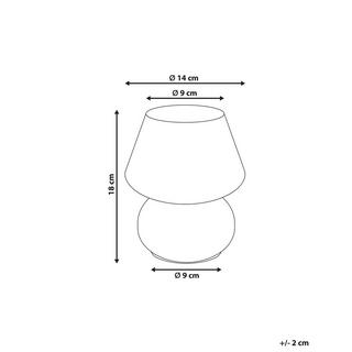 Beliani Lampada da tavolo en Vetro Moderno LOBO  