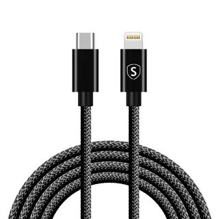 B2X  Câble USB-C vers Lightning 20 W, 2 m - Noir 