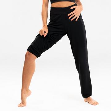 Pantalon de danse moderne fluide noir femme