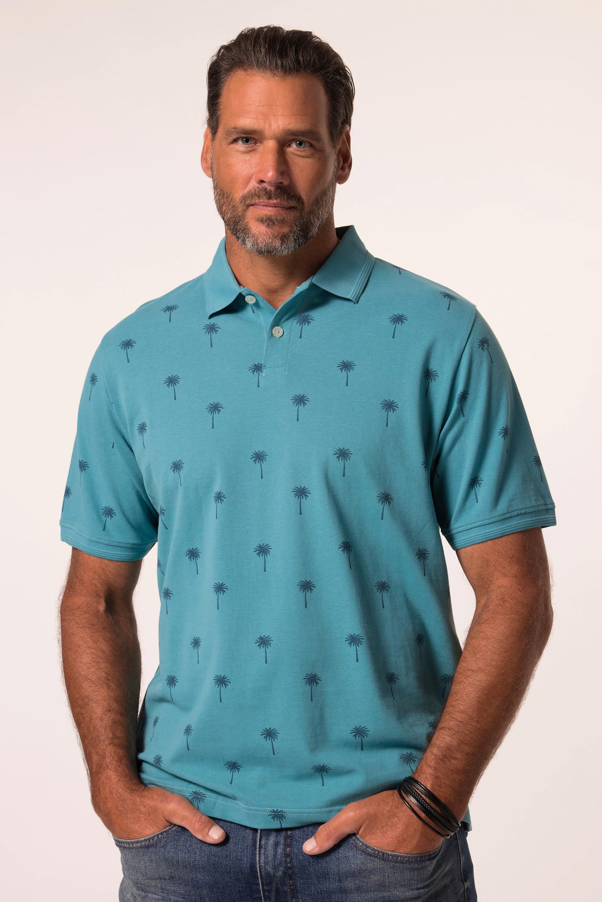 JP1880 Piqué Halbarm Poloshirt Alloverdruck  