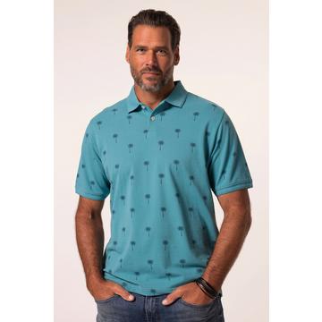 Poloshirt, Halbarm, Piqué, Alloverdruck