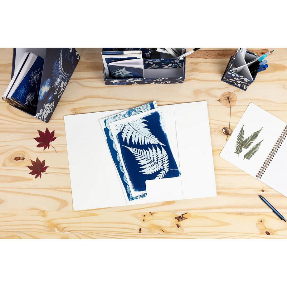 Clairefontaine Cyanotype, Chemise à élastique x4  