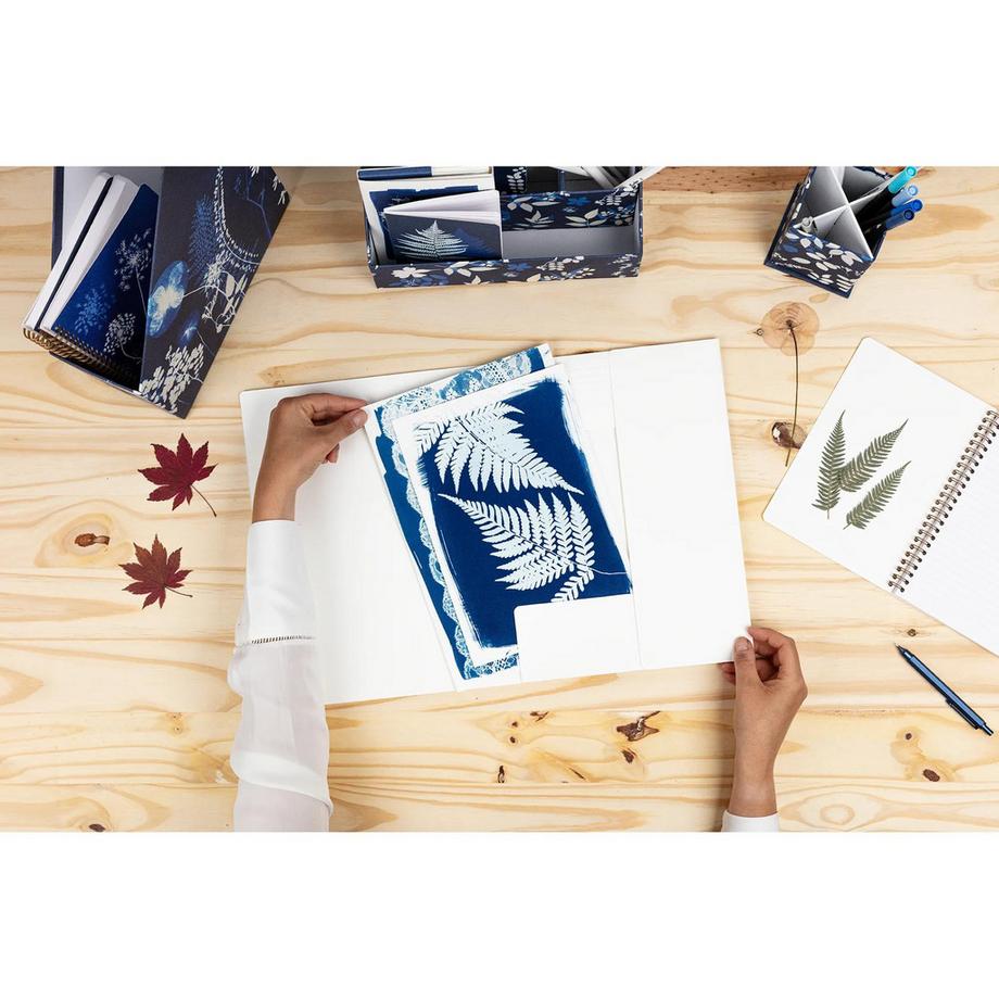 Clairefontaine Cyanotype, Chemise à élastique x4  
