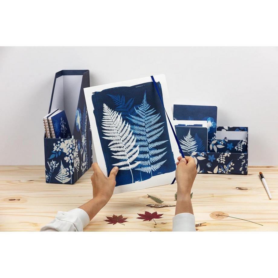 Clairefontaine Cyanotype, Chemise à élastique x4  
