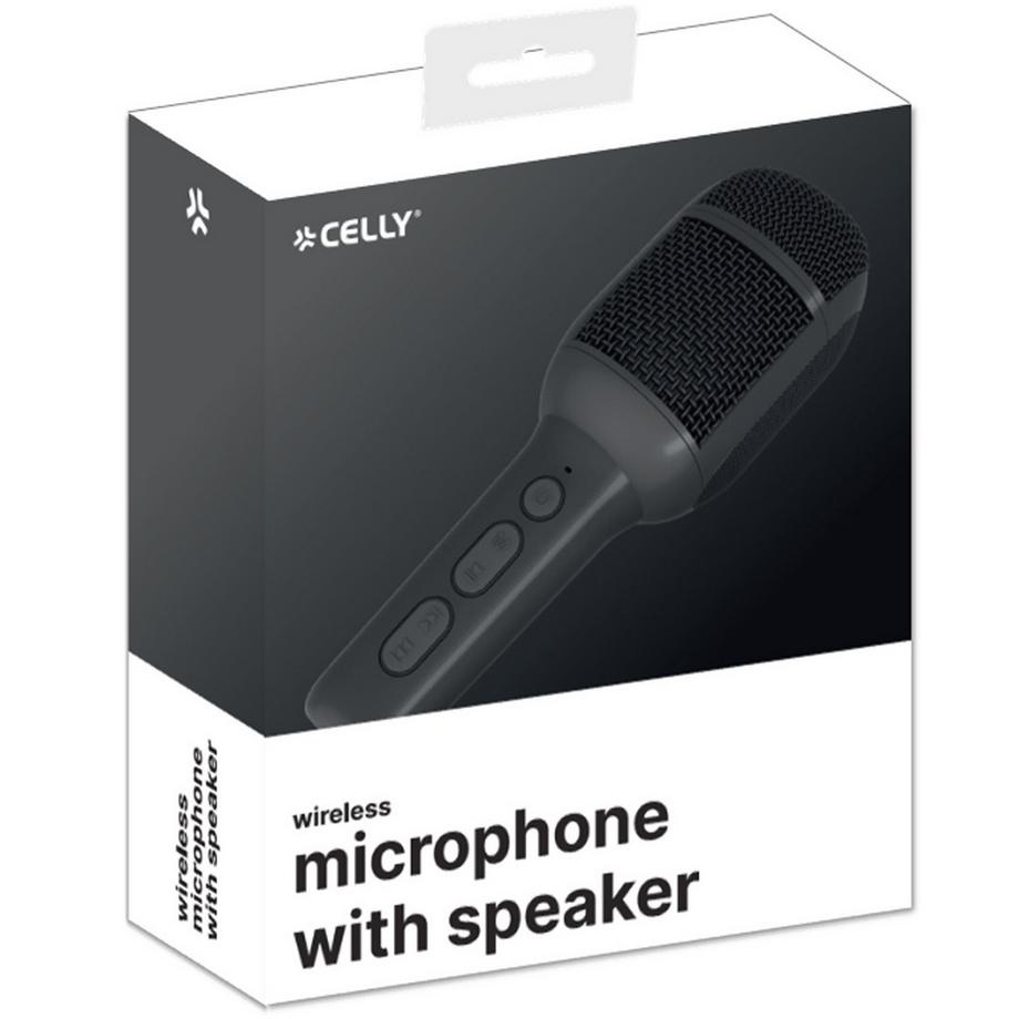 Celly  Kidsfestival2 Microphone avec effets Noir 