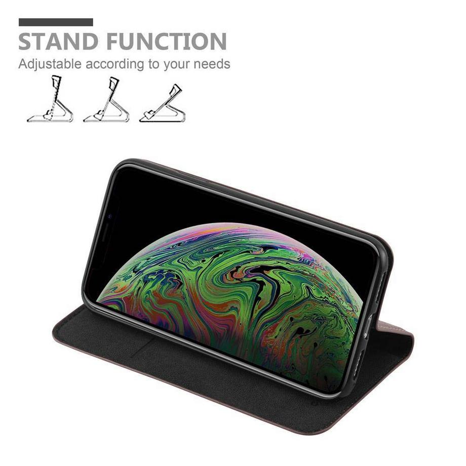 Cadorabo  Hülle für Apple iPhone XS MAX Magnetverschluss, Kartenfach 