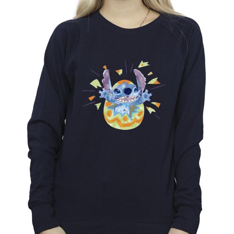 Disney Stitch Uovo di Pasqua Grafico Felpa  