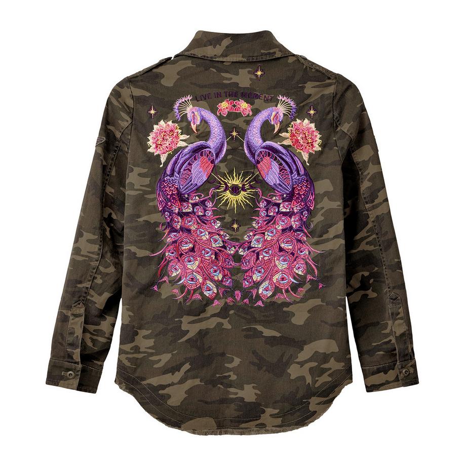 Joe Browns Giacca Camouflage Ricamata  