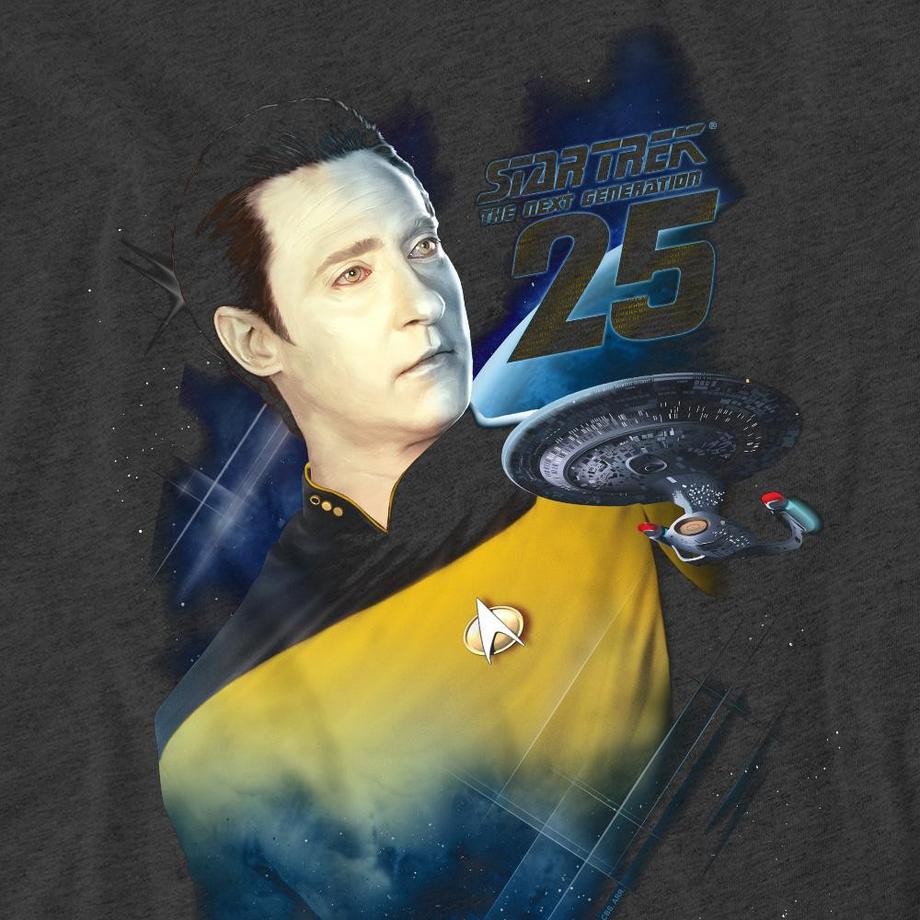 Star Trek T-Shirt Stampa Grafica 25° Anniversario  