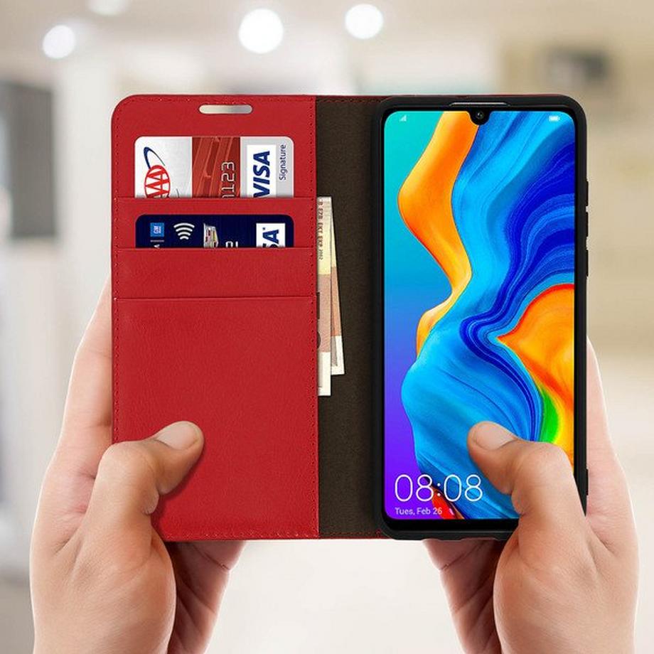 Avizar  Huawei P30 Lite - Leder Etui 