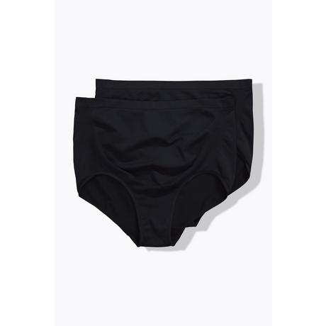 Ulla Popken Bellieva Slip Maxi Seamless Confezione da 2 con Pannello Addominale  