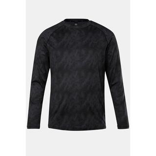 JP1880  Maglia per il fitness con stampa, scollo a girocollo, maniche lunghe raglan e FLEXNAMIC® 