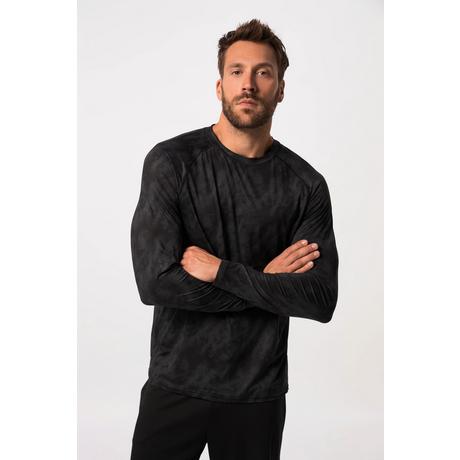 JP1880  Maglia per il fitness con stampa, scollo a girocollo, maniche lunghe raglan e FLEXNAMIC® 